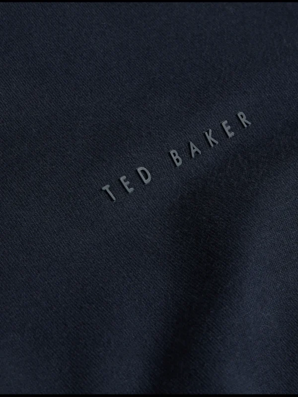 Actos Branded Half Zip Cotton Blend Sweatshirt