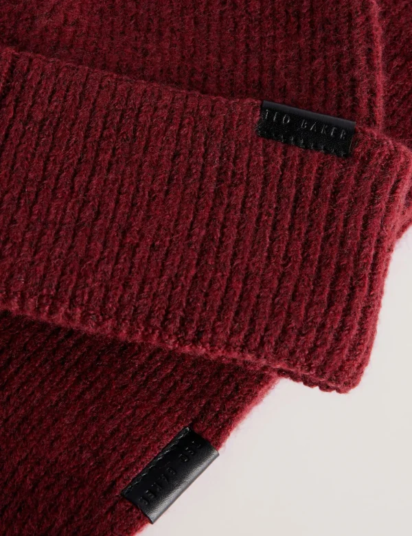 Alliies Ribbed Knit Hat And Scarf Set