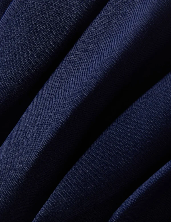 Alzann Pleated Hem Knitted Bodycon Mini Dress