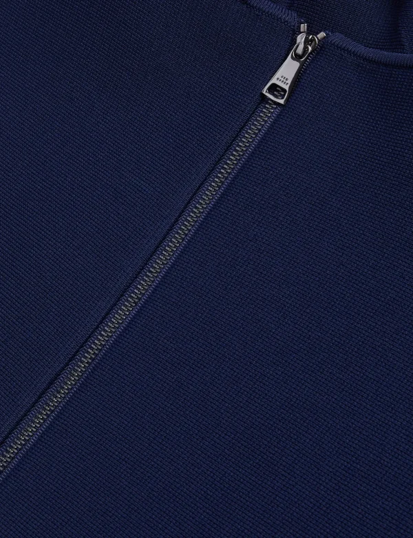 Alzann Pleated Hem Knitted Bodycon Mini Dress