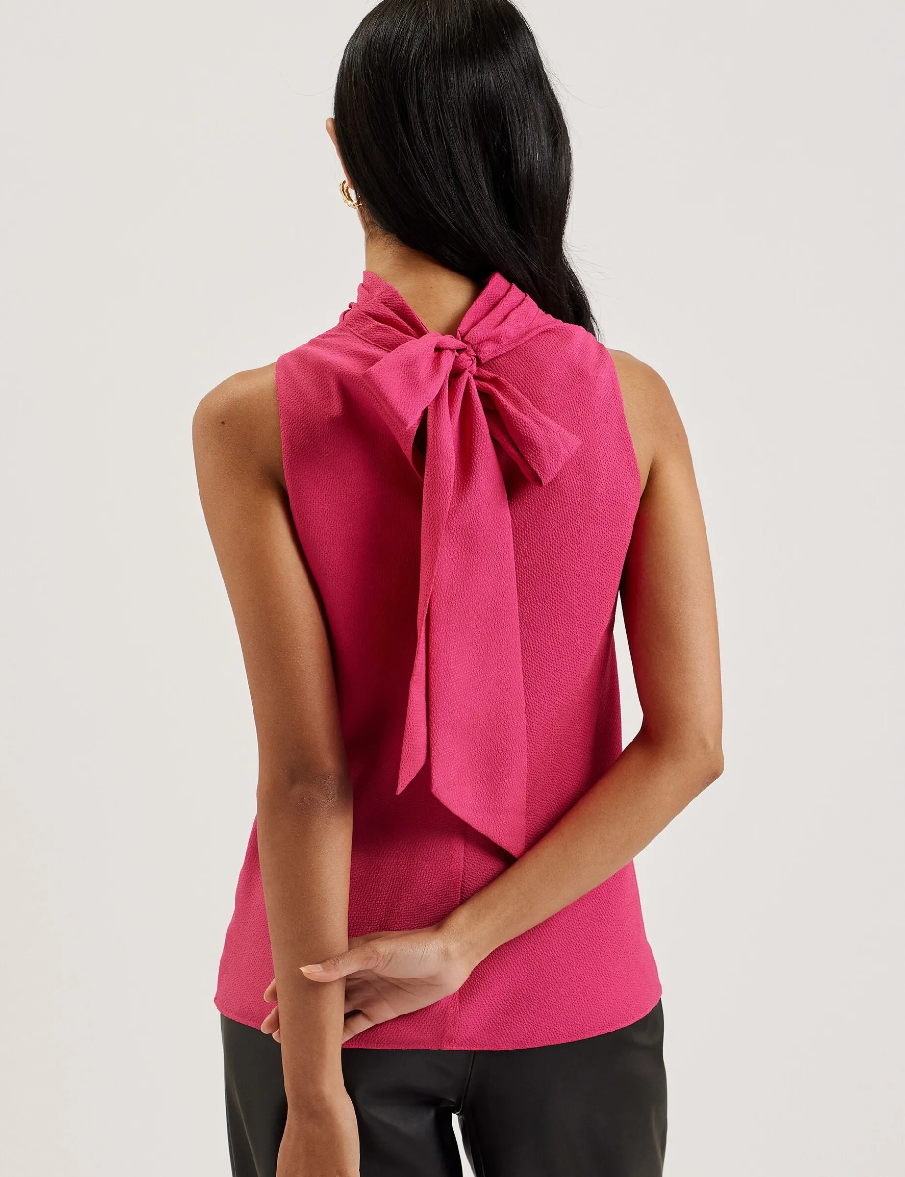 anini_textured_high_neck__4.webp Anini Textured High Neck Sleeveless Top