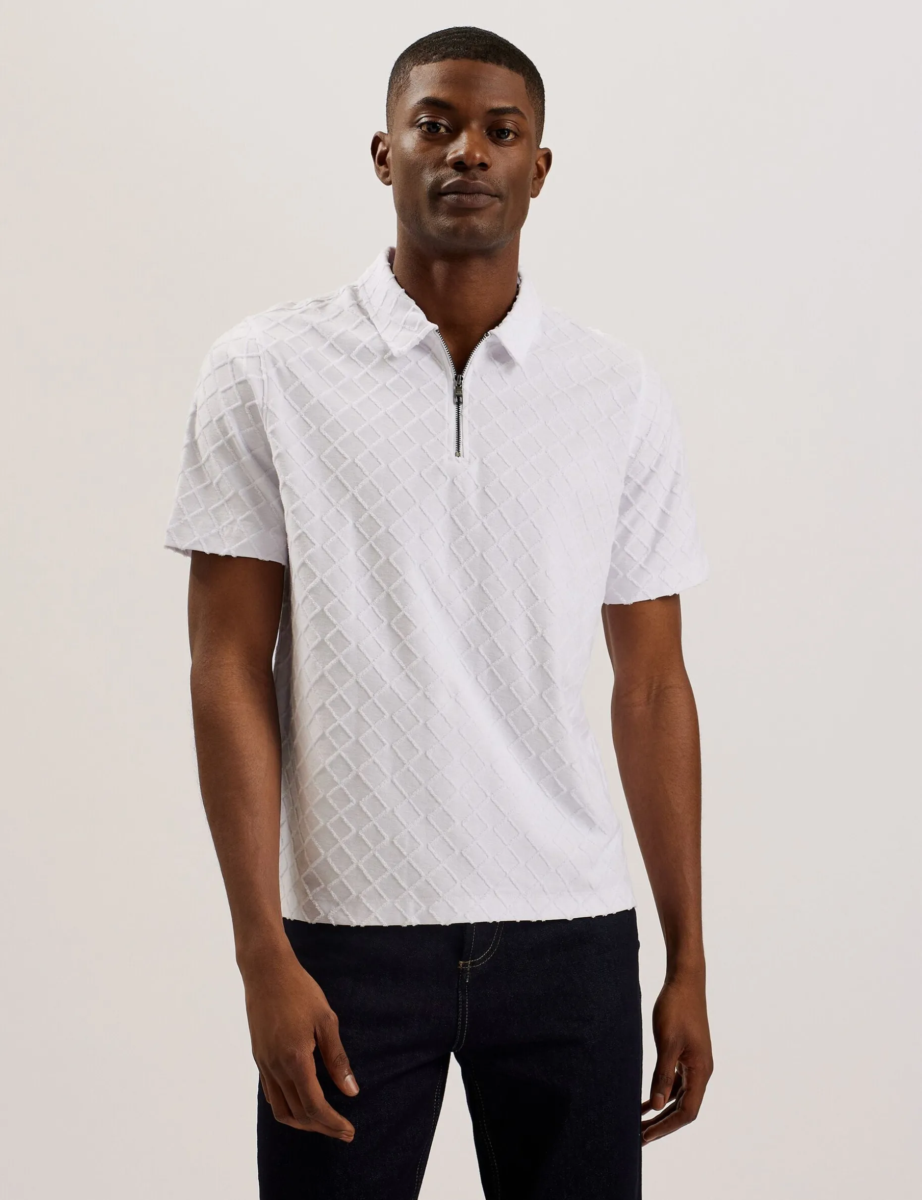 ansom_short_sleeve_regula_0-1.webp Ansom Short Sleeve Regular Textured Towelling Zip Polo