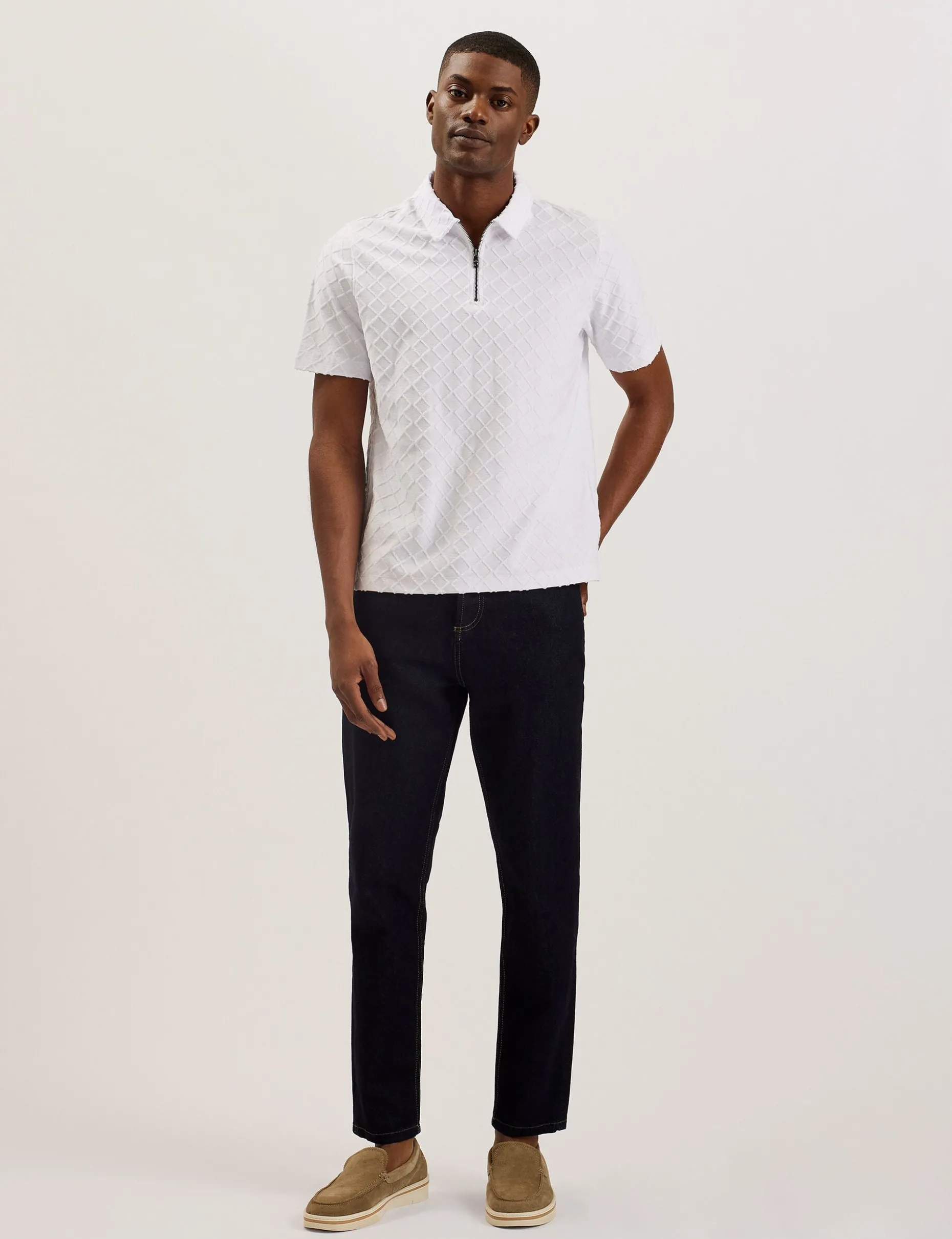 ansom_short_sleeve_regula_3-1.webp Ansom Short Sleeve Regular Textured Towelling Zip Polo