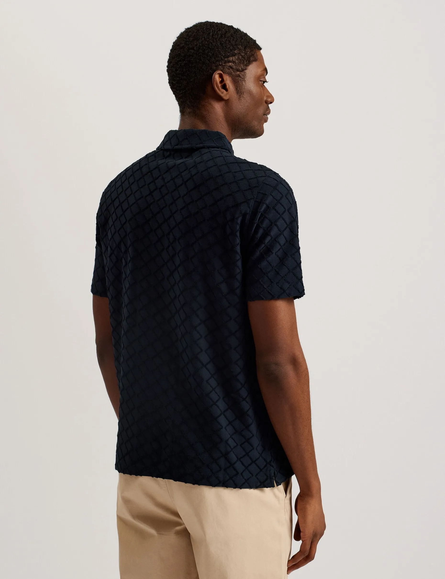 ansom_short_sleeve_regula_4.webp Ansom Short Sleeve Regular Textured Towelling Zip Polo