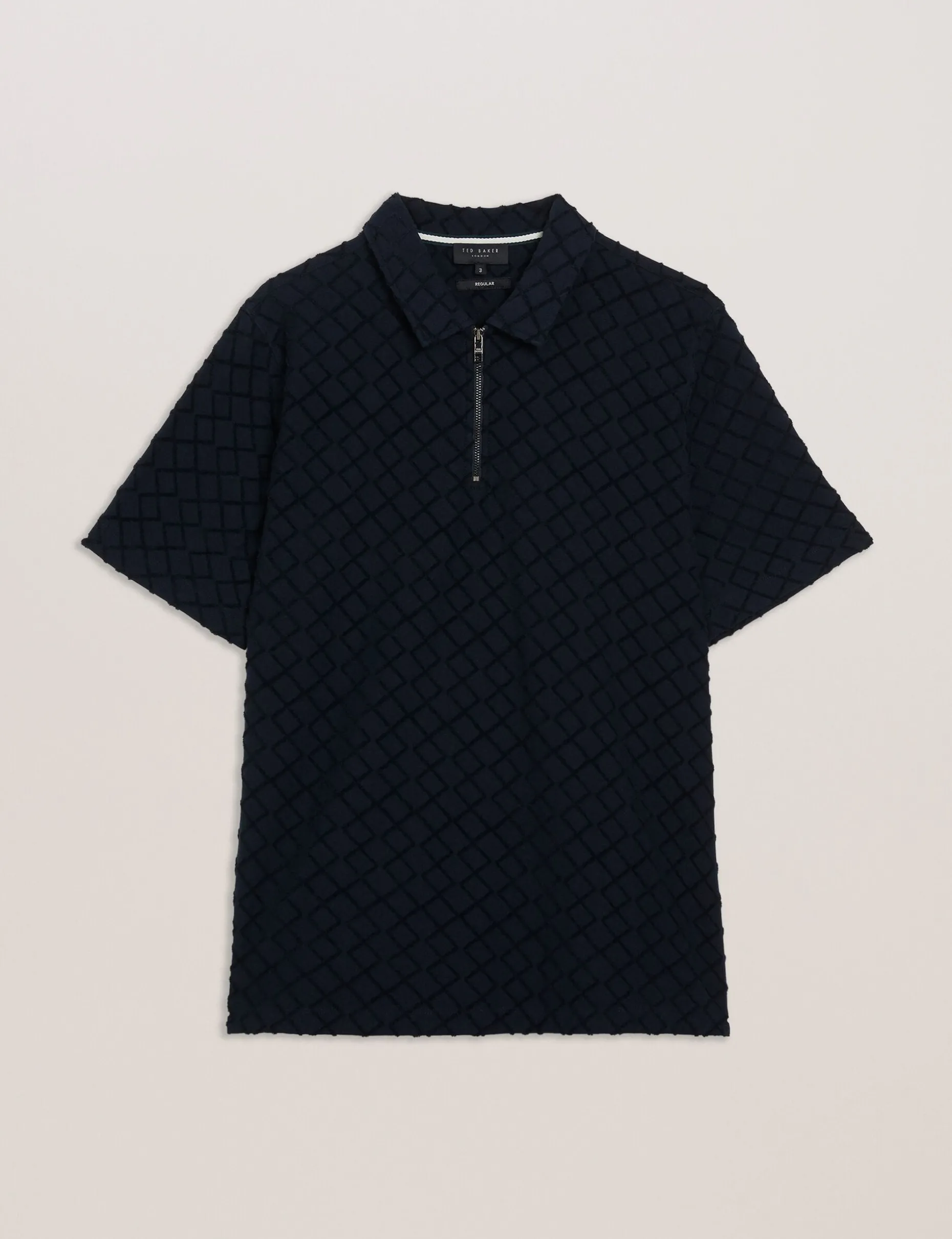 ansom_short_sleeve_regula_6.webp Ansom Short Sleeve Regular Textured Towelling Zip Polo
