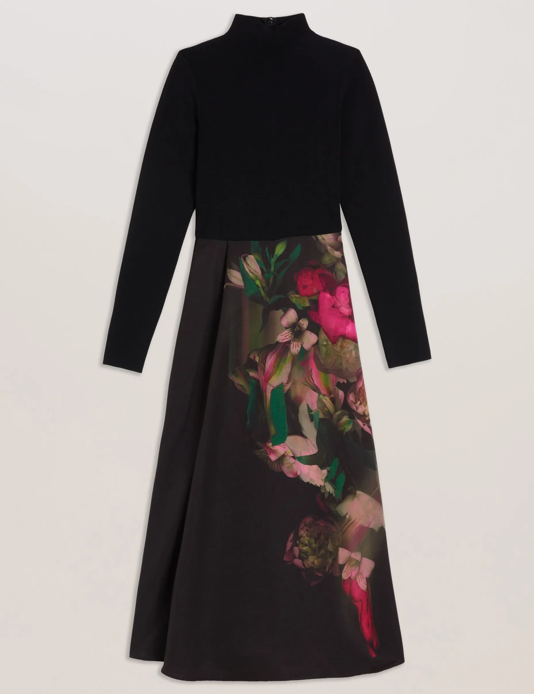 asnes_knit_bodice_midi_dr_5.webp Asnes Knit Bodice Midi Dress With Printed Skirt