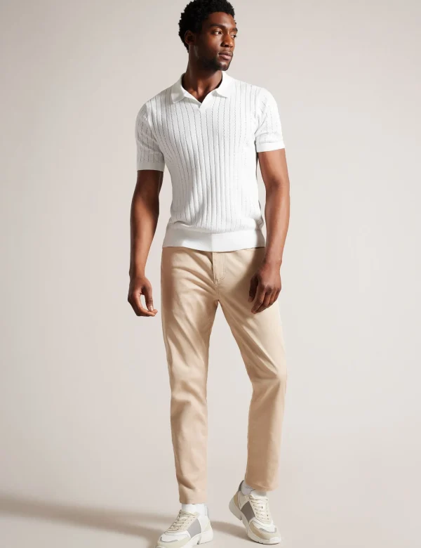 Botany Short Sleeve Regular Open Collar Polo