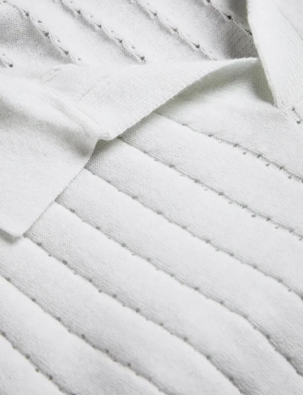 Botany Short Sleeve Regular Open Collar Polo