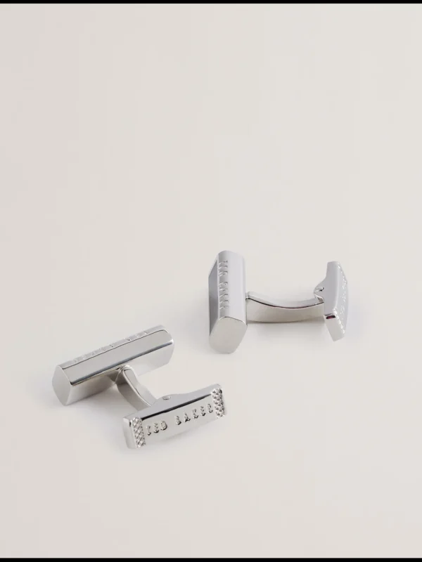 Carbie Carbon Fibre Bar Metal Cufflinks