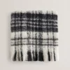 Chellis Checked Fringed Edge Woven Scarf