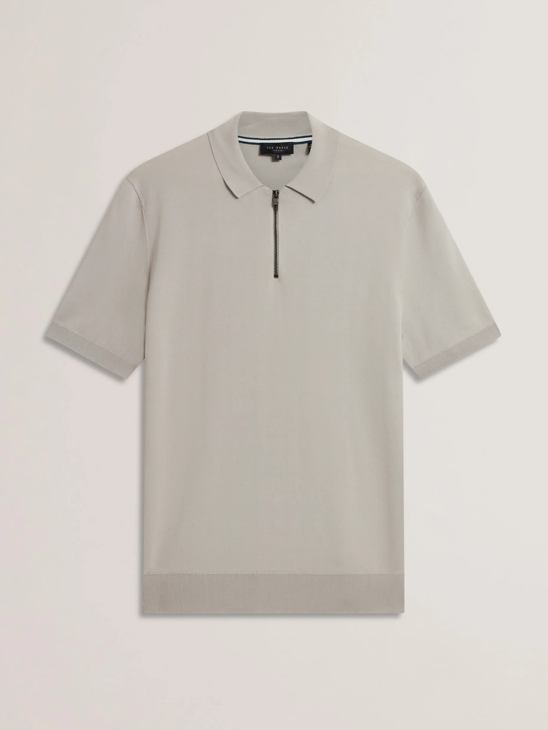 daldin_zip_collar_stretch_3.webp Daldin Zip Collar Stretch Knit Polo Shirt