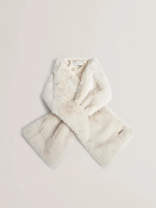 Emaaaas Faux Fur Loop-Through Stole Scarf