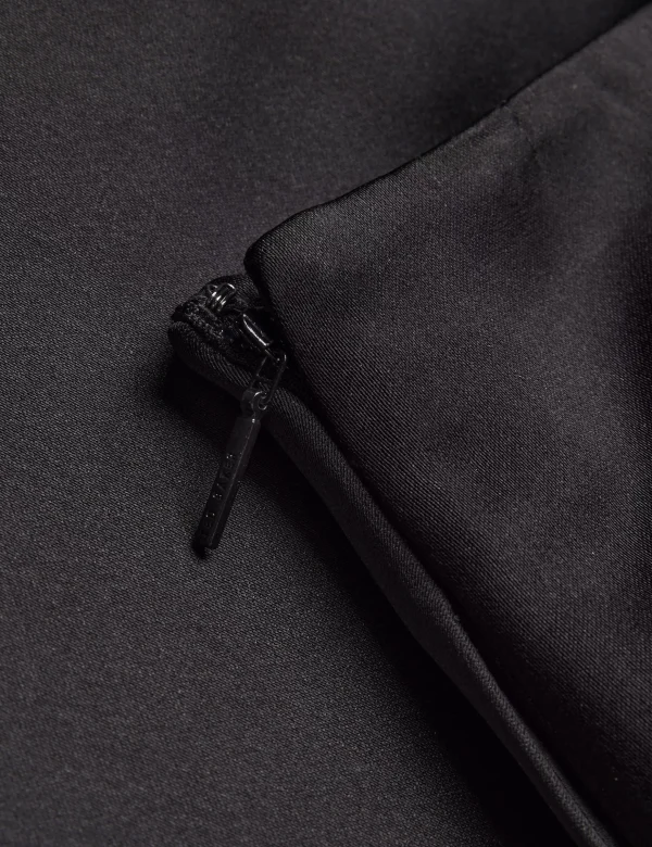 Erva Asymmetric Satin Wrap Midi Skirt