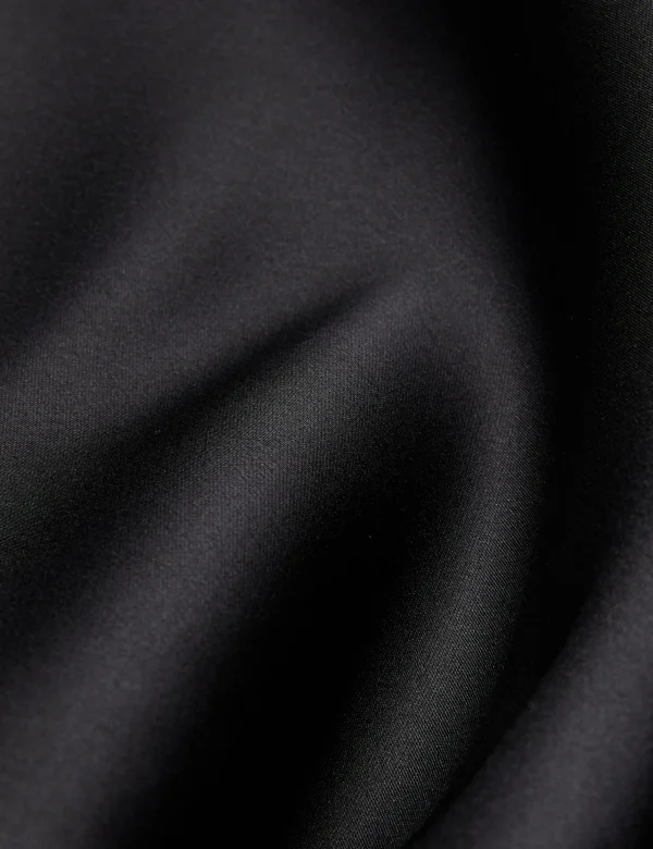 Erva Asymmetric Satin Wrap Midi Skirt