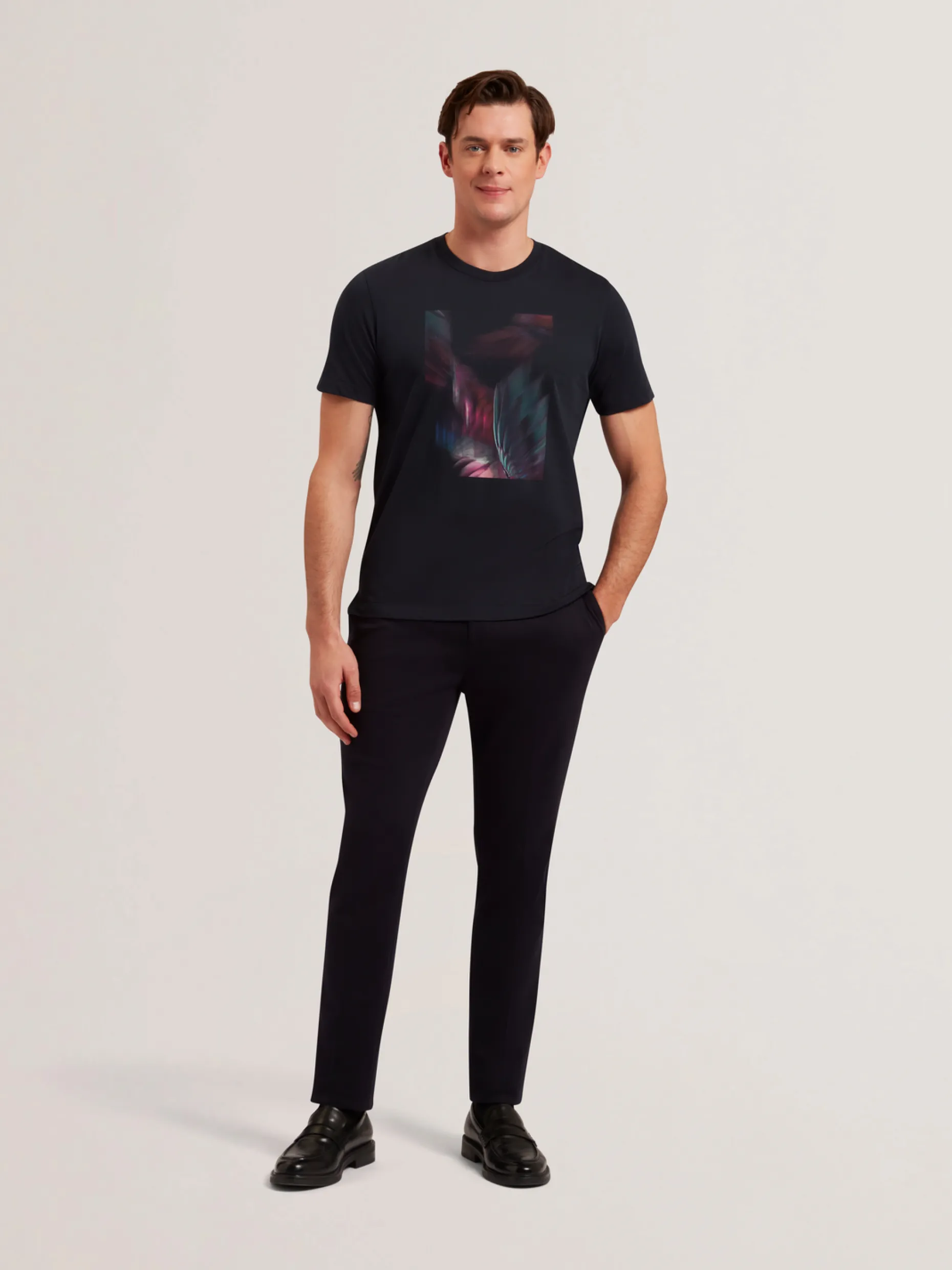 fether_short_sleeve_print_0.webp Fether Short Sleeve Printed Regular T Shirt
