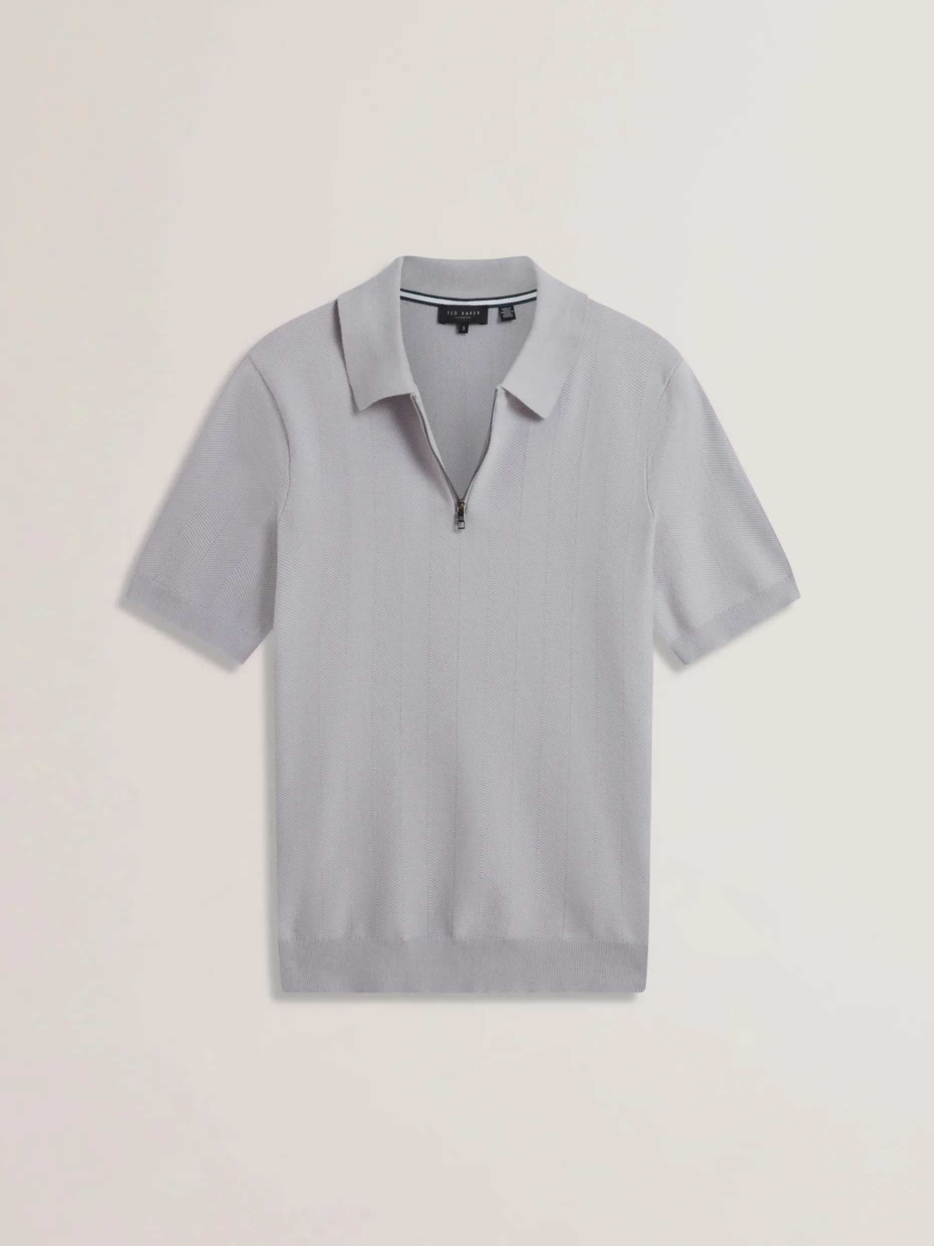 fourd_short_sleeve_herrin_4-2.webp Fourd Short Sleeve Herringbone Zip Polo