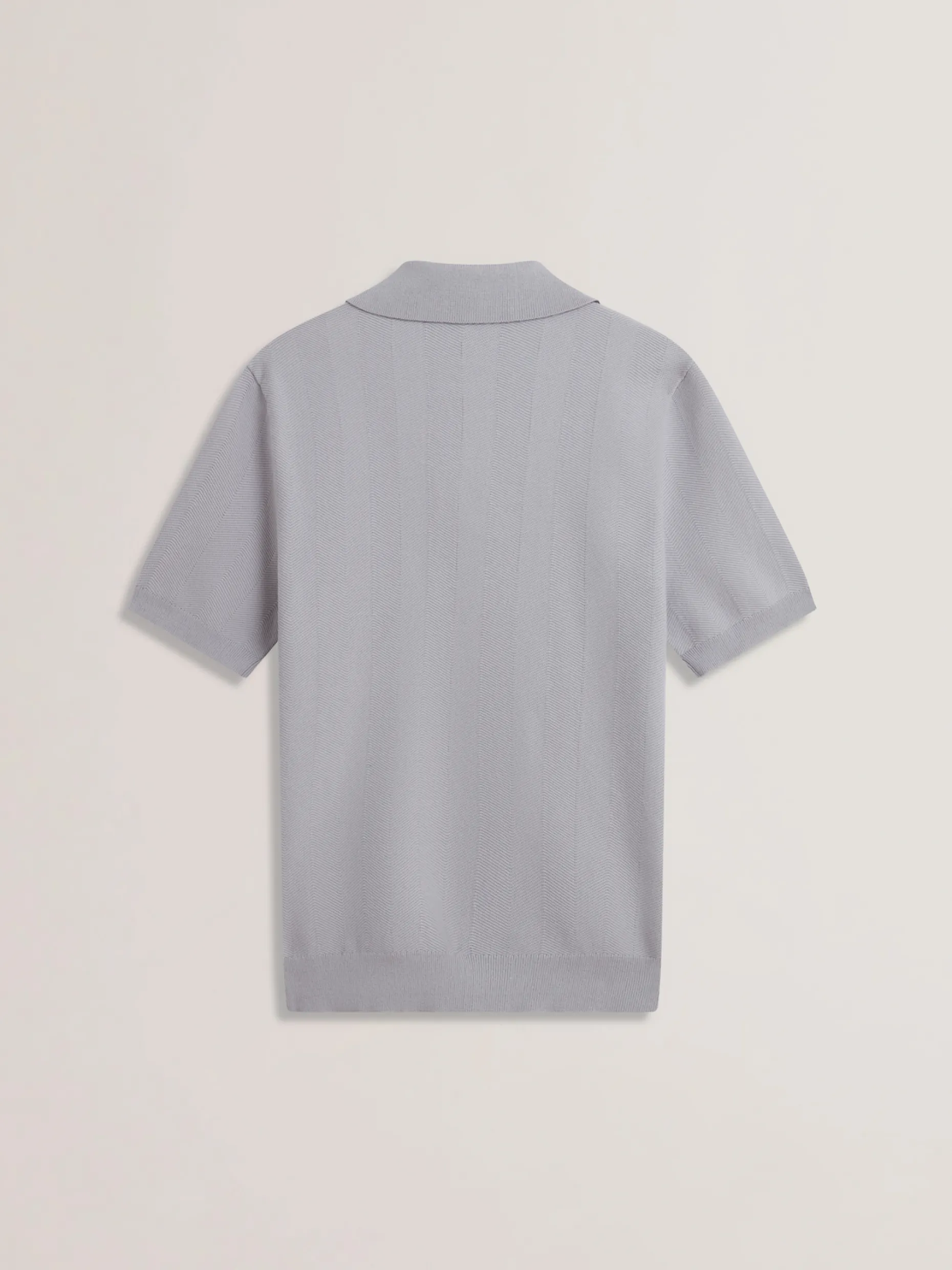 fourd_short_sleeve_herrin_5-2.webp Fourd Short Sleeve Herringbone Zip Polo