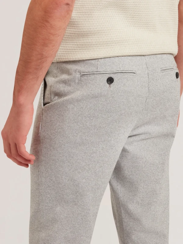 Handly Micro Houndstooth Slim Fit Trouser