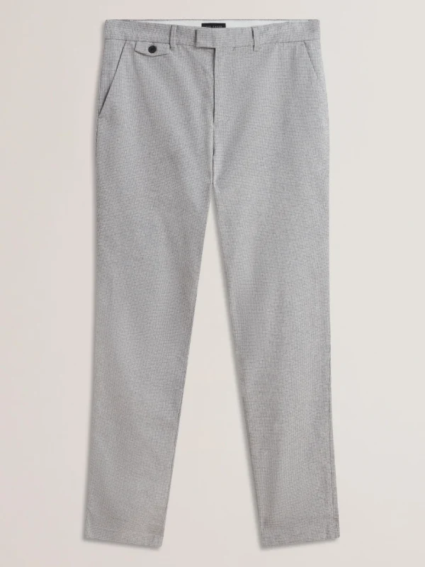 Handly Micro Houndstooth Slim Fit Trouser