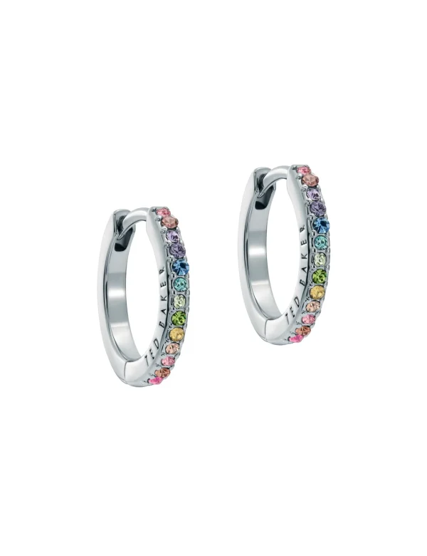 Heplie Crystal Huggie Hoop Earrings