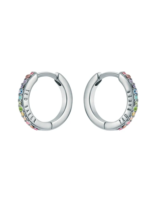 Heplie Crystal Huggie Hoop Earrings