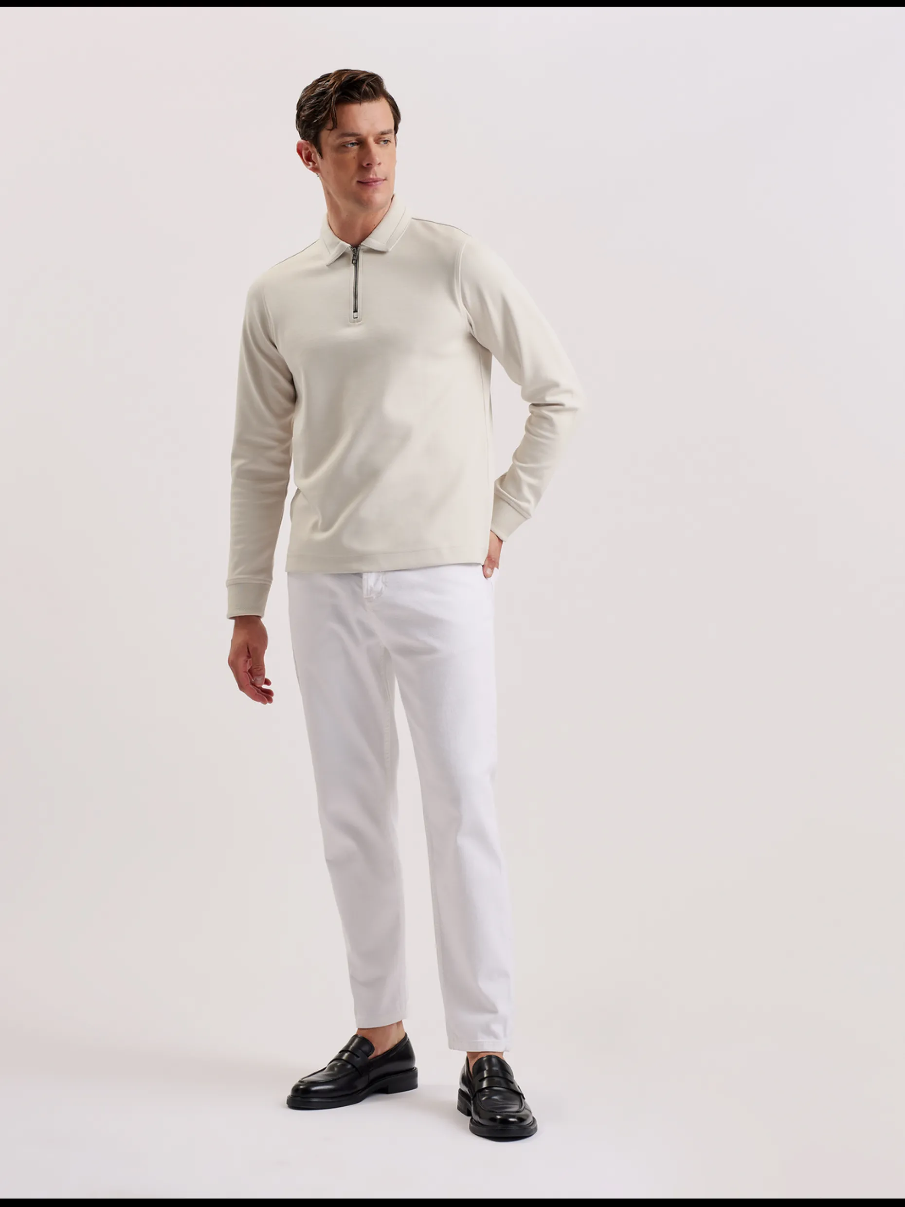 ingmar_long_sleeve_cotton_1.webp Ingmar Long Sleeve Cotton Blend Zip Polo Shirt