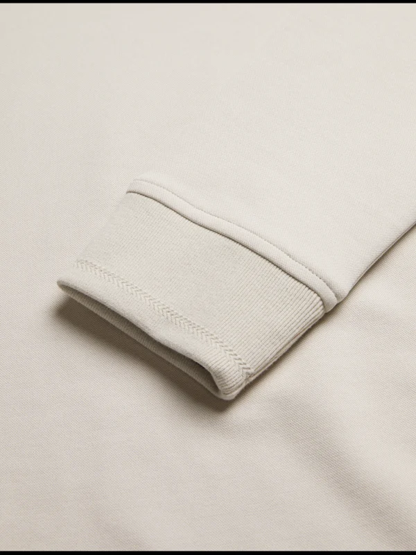 Ingmar Long Sleeve Cotton Blend Zip Polo Shirt