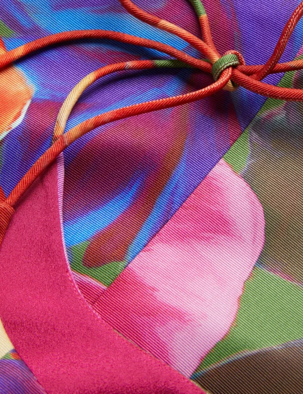 Jyneen Printed Fitted Bodice Mini Dress