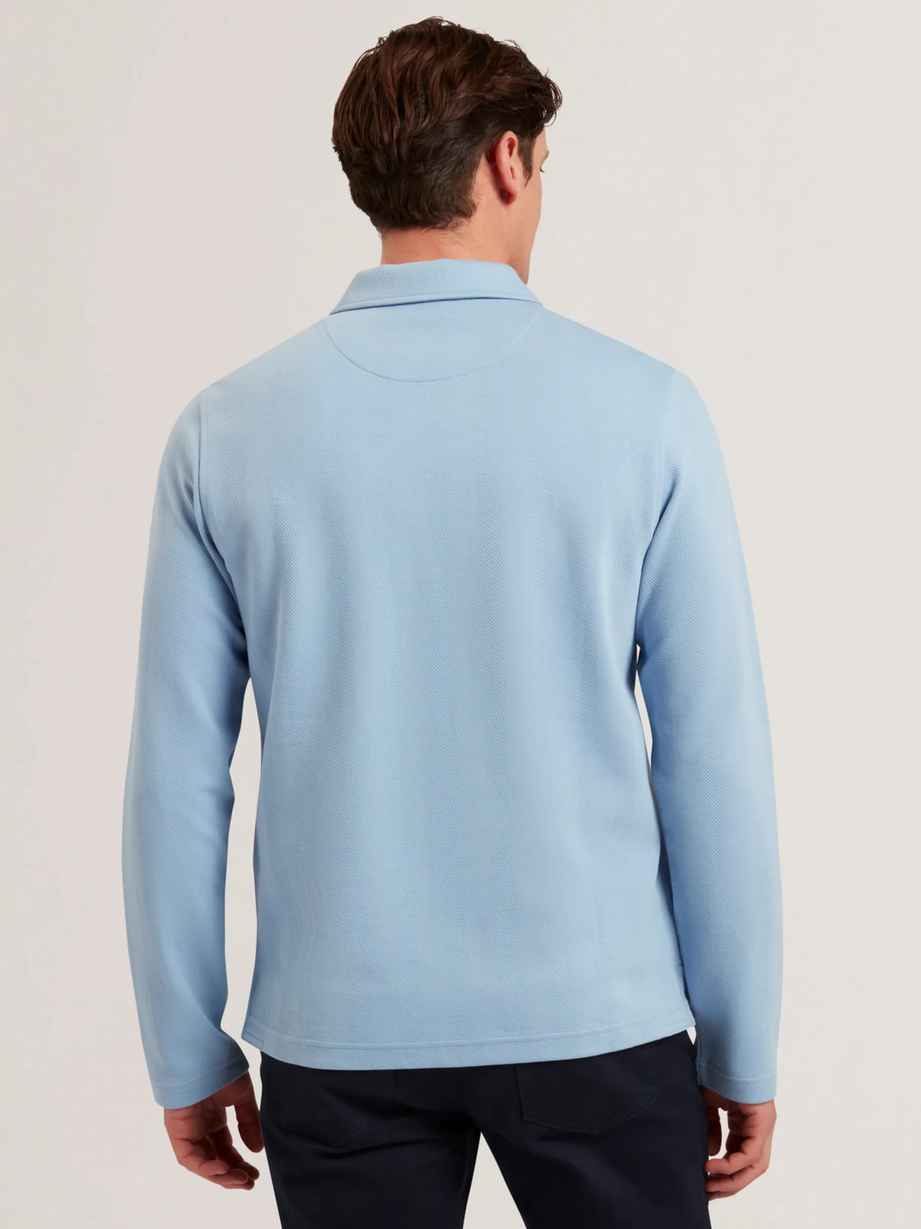 kalend_long_sleeve_zip_ne_3-1.webp Kalend Long Sleeve Zip Neck Herringbone Polo