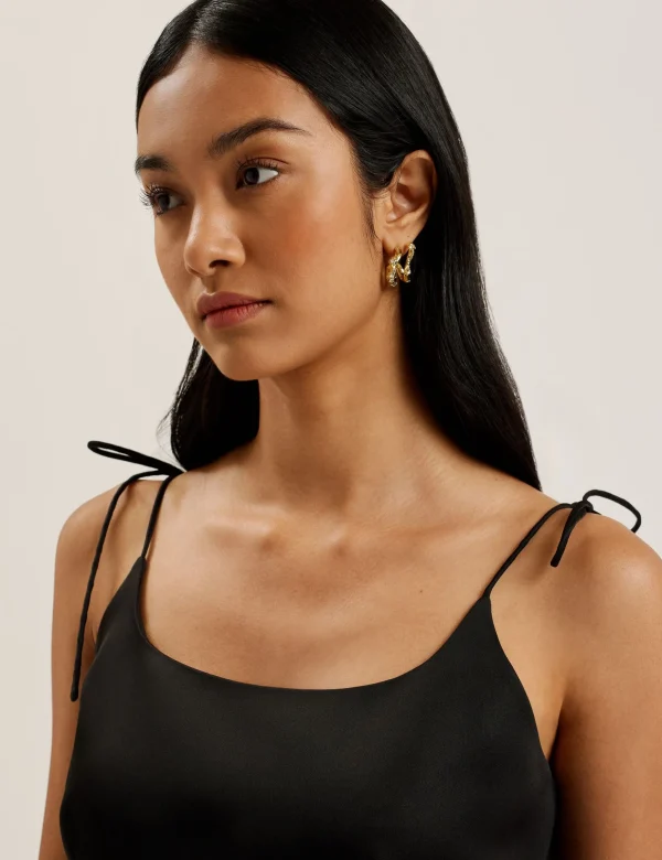 Kavala Tie Strap Square Neck Mini Dress