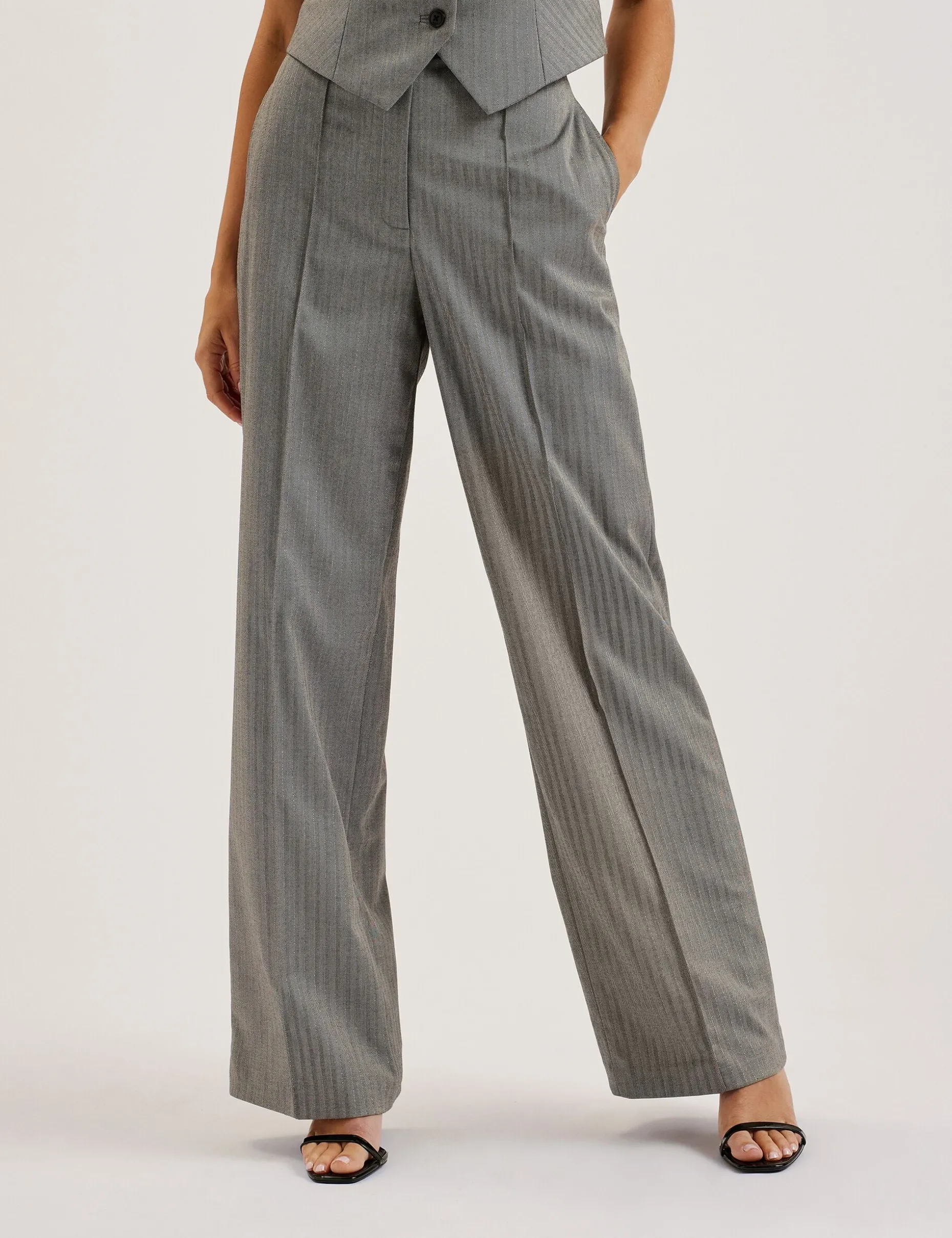 koat_herringbone_wide_leg_1.webp Koat Herringbone Wide Leg Tailored Trousers