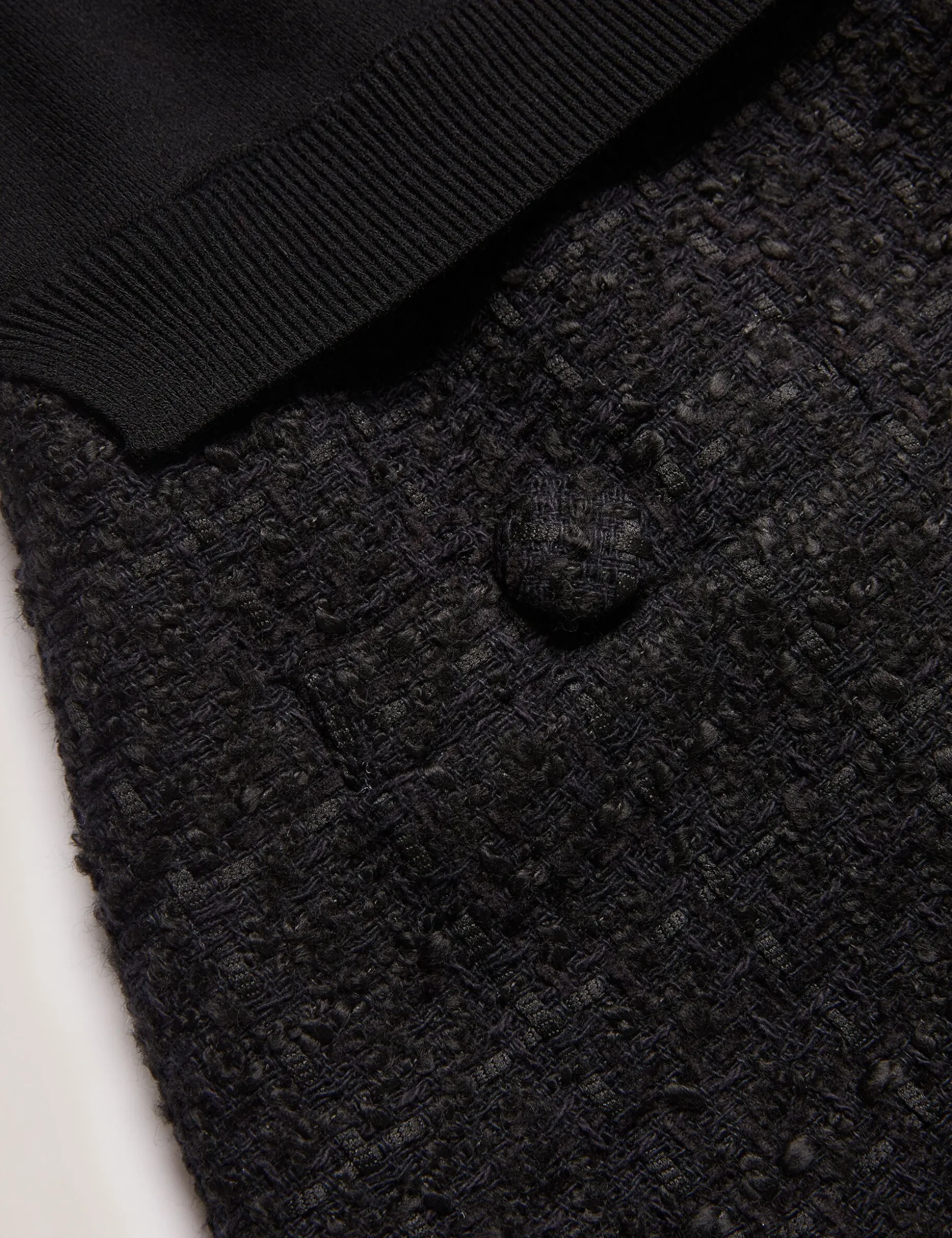 komam_boucle_aline_mini_d_1.webp Komam Boucle A-Line Mini Dress With Knit Bodice