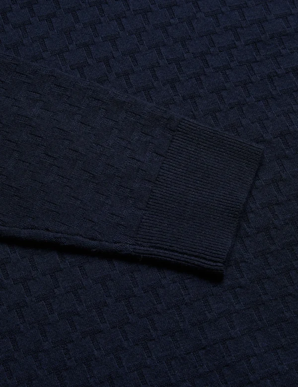 Kurnle T Knit Half Zip Funnel Neck Jumper