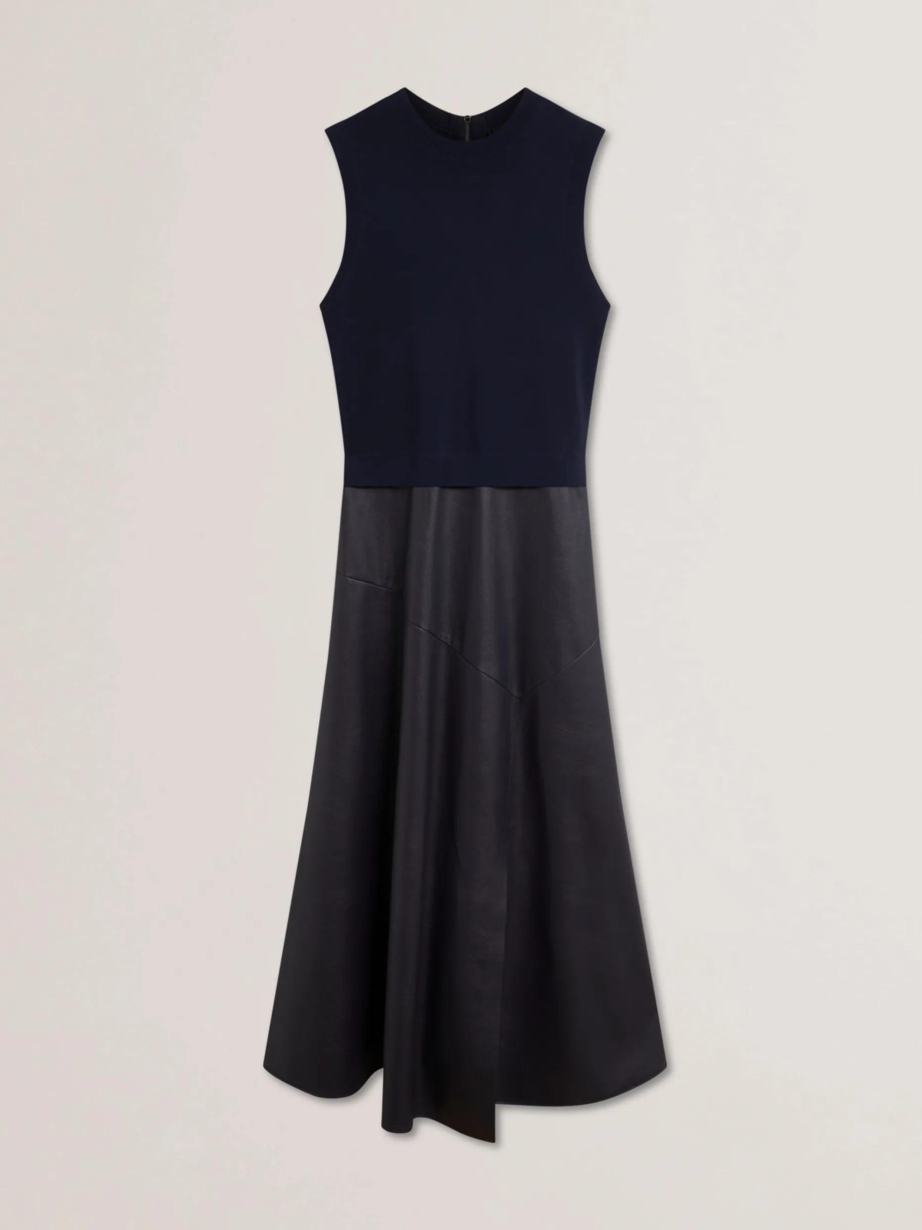 labasa_sleeveless_knit_fa_3.webp Labasa Sleeveless Knit Faux Leather Midi Dress