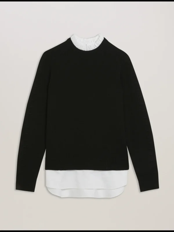 Lissiah Bobble Detail Shirt Hem Knitted Jumper