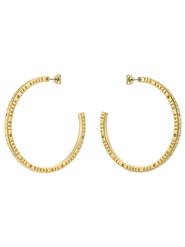 Loa Logo Hoop Earrings