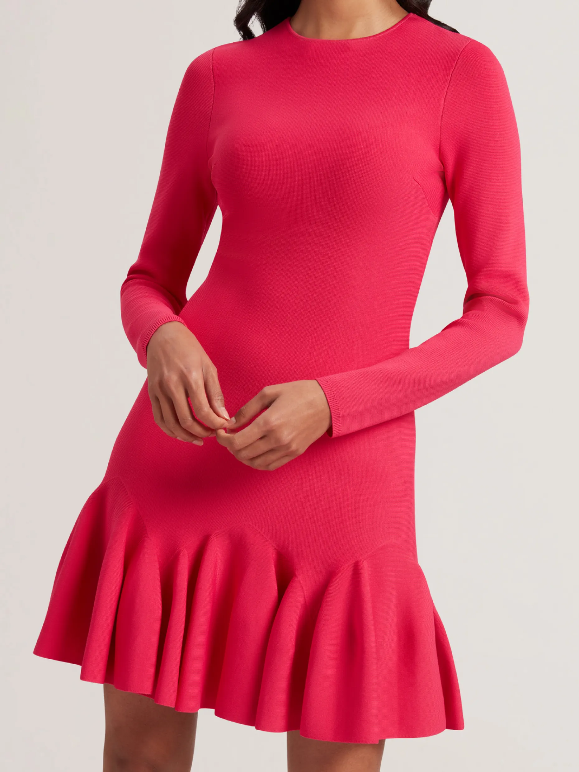 loisss_flounce_hem_long_s_1-1.webp Loisss Flounce Hem Long Sleeve Knitted Mini Dress