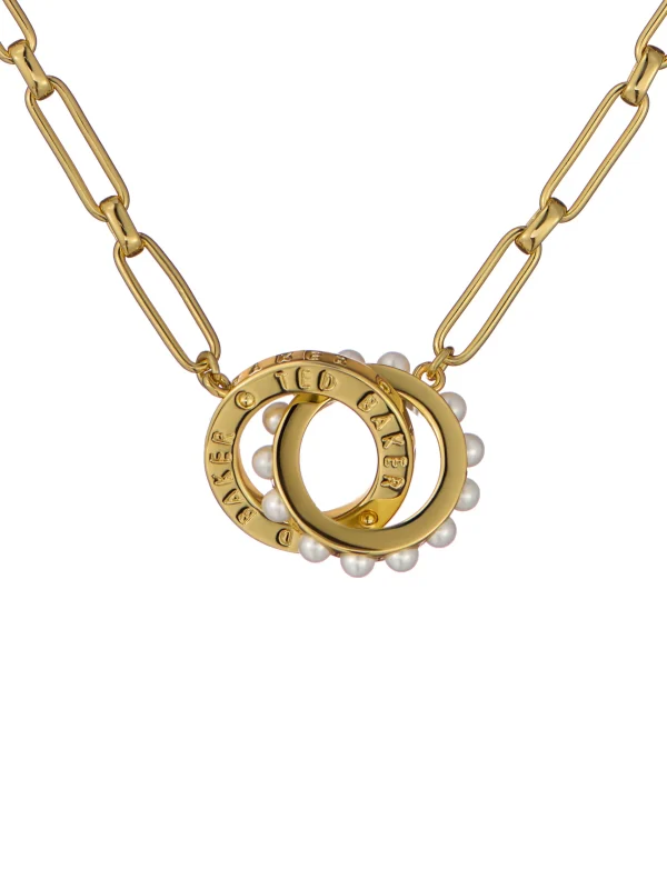 Lola Double Logo Link Necklace