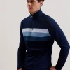 Longman Ombre Stripe Half-Zip Sweatshirt