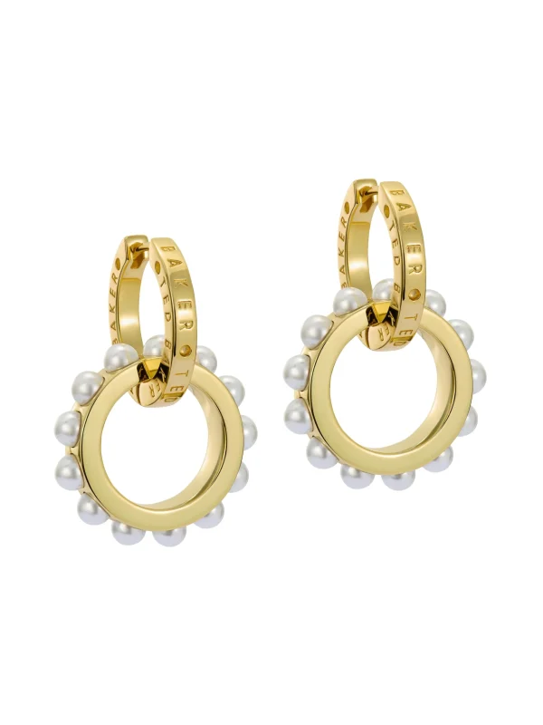 Lorrie Double Logo Link Drop Earrings