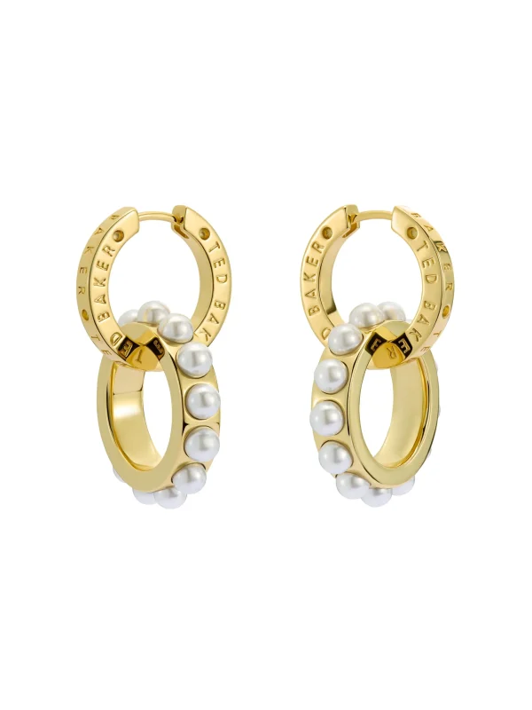 Lorrie Double Logo Link Drop Earrings