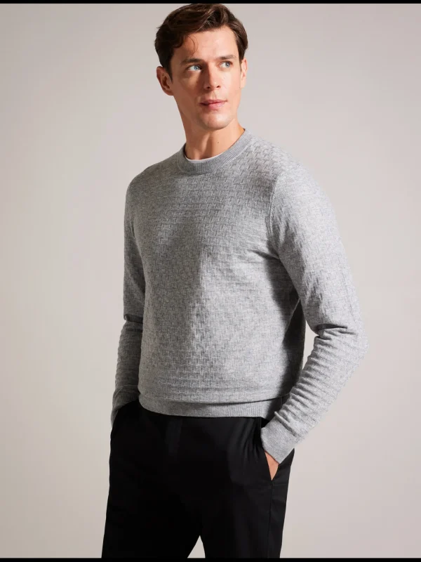 Loung Long Sleeve T Stitch Crew Neck Sweater