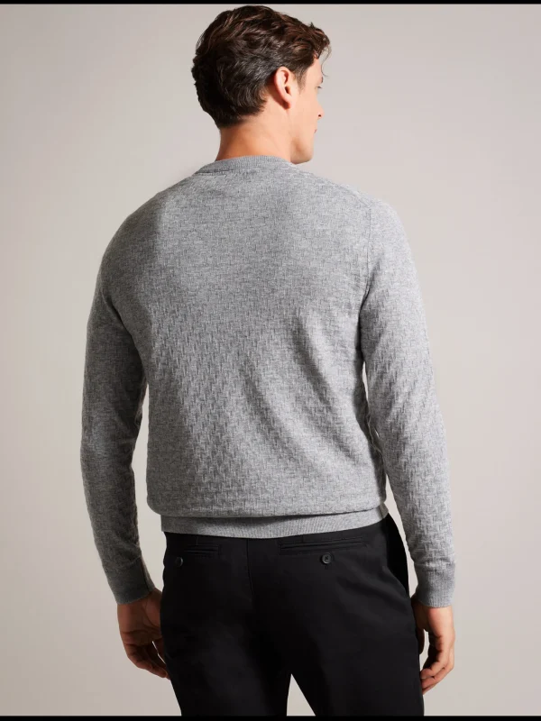 Loung Long Sleeve T Stitch Crew Neck Sweater