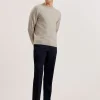 Loung Textured T Knit Crew Neck Jumper