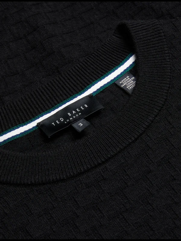 Loung Textured T Knit Crew Neck Jumper