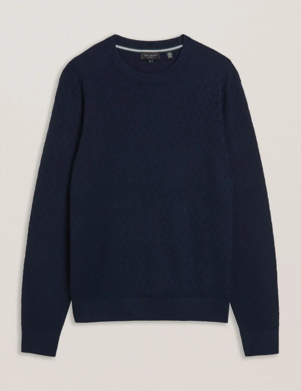 Loung Textured T Knit Crew Neck Jumper