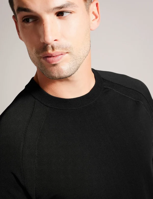 Maywo Saddle Shoulder Crew Neck Jumper