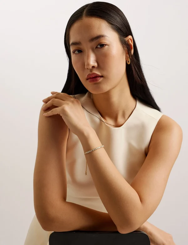 Melrah Crystal Adjustable Tennis Bracelet