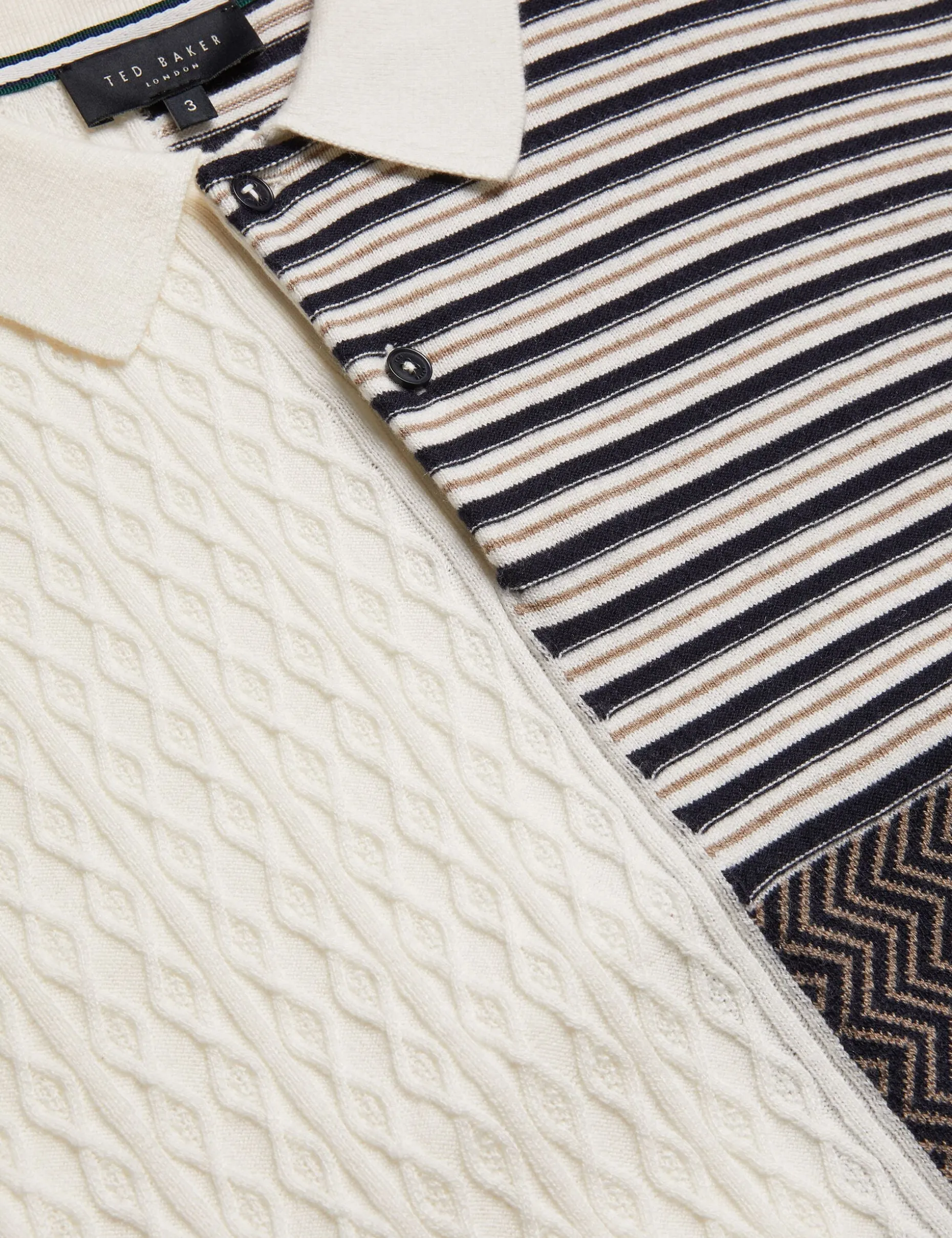 minsta_textured_patchwork_2.webp Minsta Textured Patchwork Knit Polo Shirt