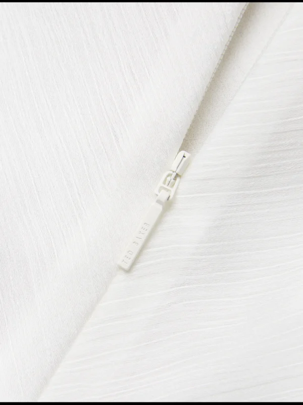 Misrina Drape Neck Detail Satin Top